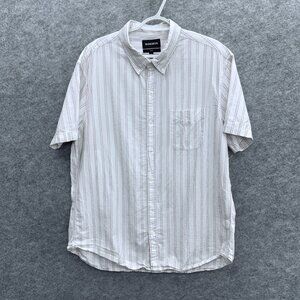 Bonobos Men's Button Down Shirt Slim Fit XXL Casual Everyday, 100% Cotton White